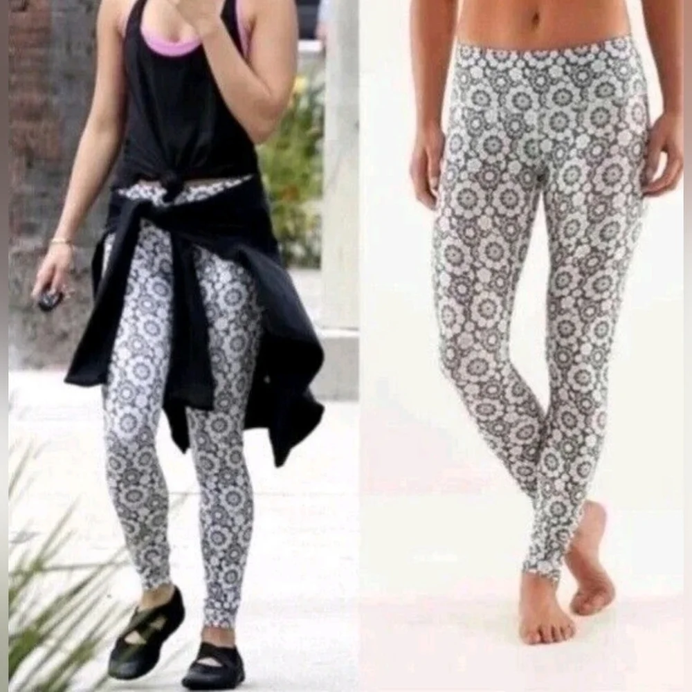 Lululemon Athletica Wunder Under Twiggy Floral Nimbus Cropped Leggings- RARE!!